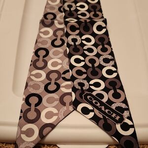 COACH 100% Silk Twilly Neck Scarf